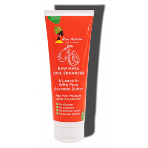 RAW AFRICAN RAW MAYA CURL ENHANCER LEAVE IN WITH PURE AVOCADO BUTTER ANTI-FRIZZ & HAIR MOISTURIZER 250 GM